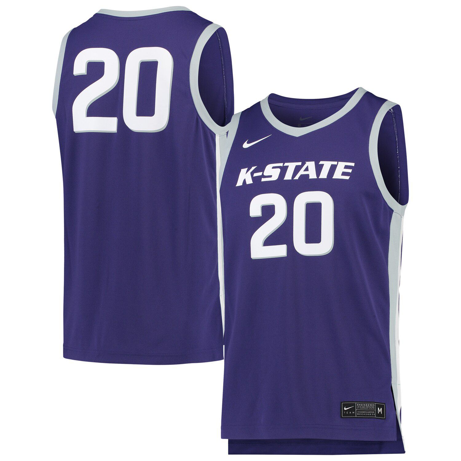 white and purple basketball jersey