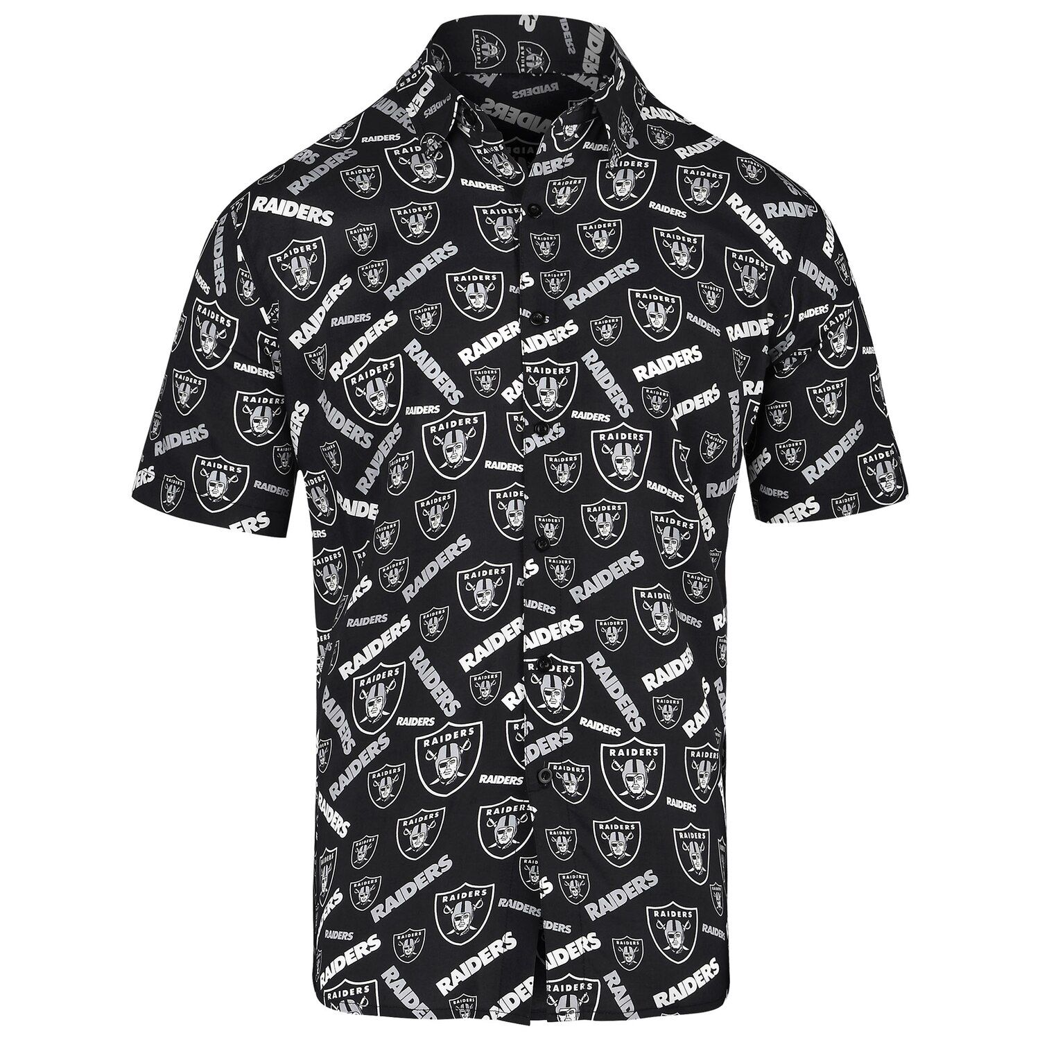 raiders button up shirt