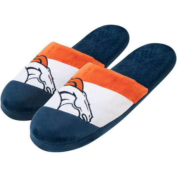 FOCO Denver Broncos Men's Comfy House Slippers Size Medium 9-10