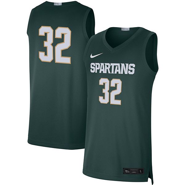 Men's Nike Green Michigan State Spartans Game Custom Jersey Size: Medium