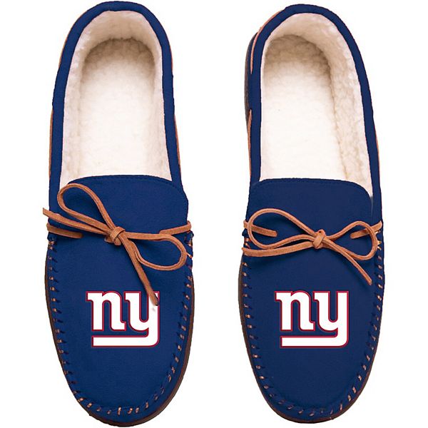 Pair of New York Giants Big Logo Stripe Slide Slippers House shoes NEW STP18 