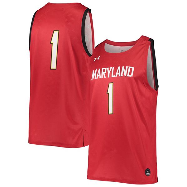 Under Armour Men's Maryland Terrapins Replica Baseball Jersey - Red - S (Small)