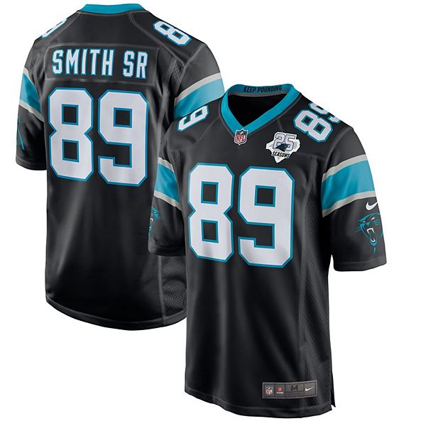 Men's Nike Steve Smith Sr Black Carolina Panthers 25th Season Game Jersey
