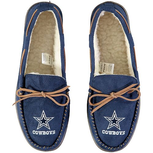 Men's Dallas Cowboys Big Logo Moccasin Slippers