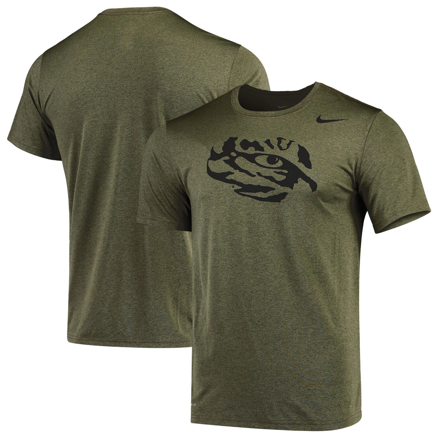 olive green and orange nike shirt