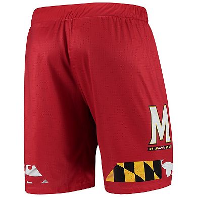 Men's Under Armour Red Maryland Terrapins Replica Basketball Short