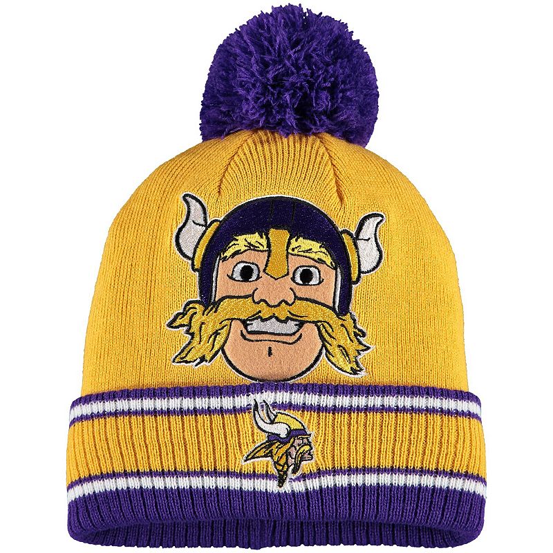 UPC 194462020963 product image for Preschool Gold Minnesota Vikings Mascot Cuffed Knit Hat with Pom | upcitemdb.com