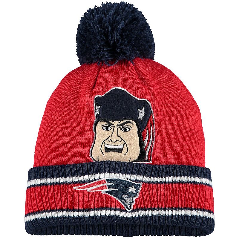 UPC 194462020857 product image for Preschool Red New England Patriots Mascot Cuffed Knit Hat with Pom | upcitemdb.com