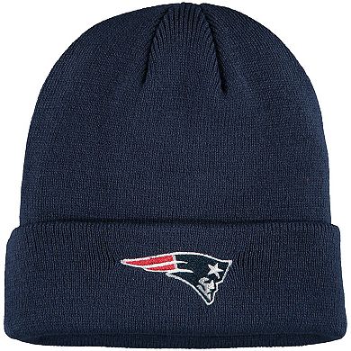 Youth Navy New England Patriots Basic Cuffed Knit Hat