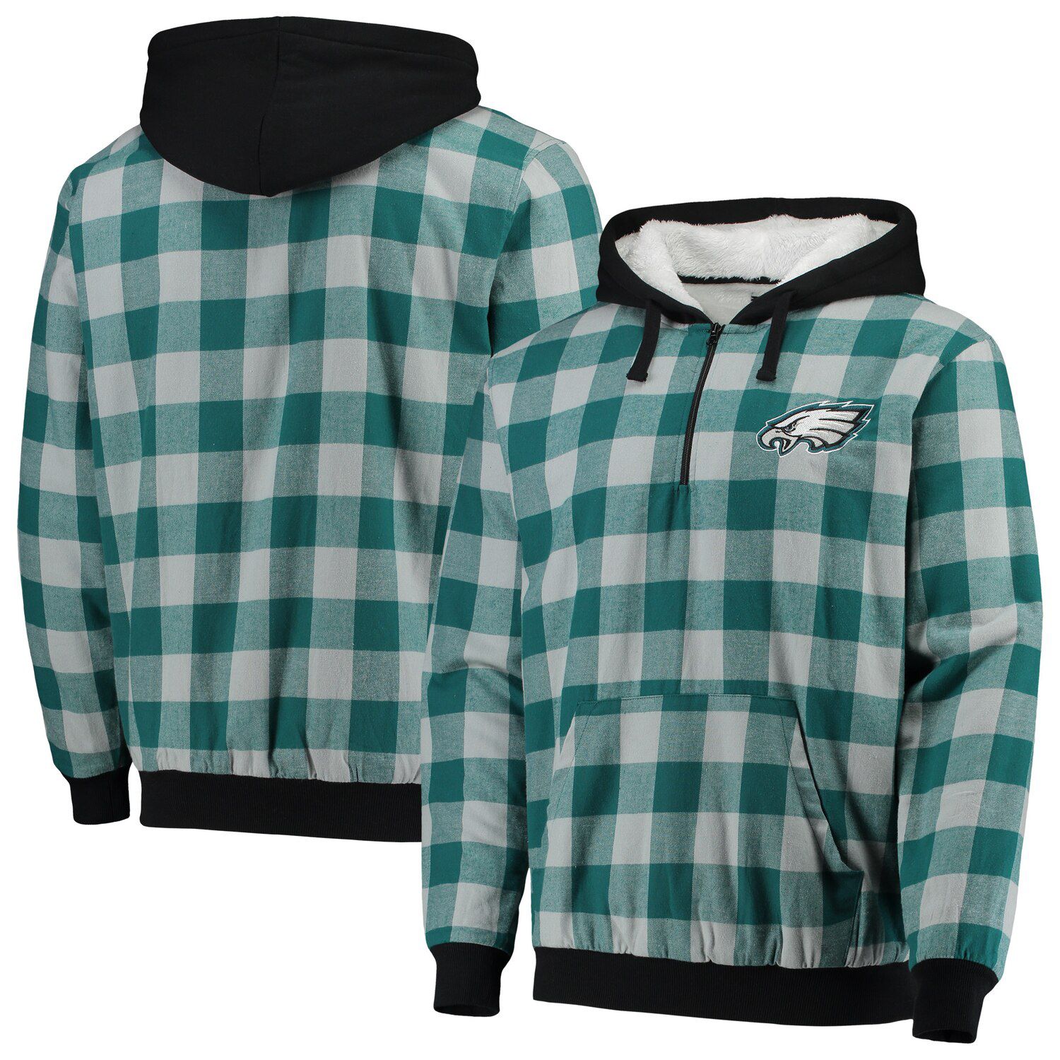 flannel on hoodie