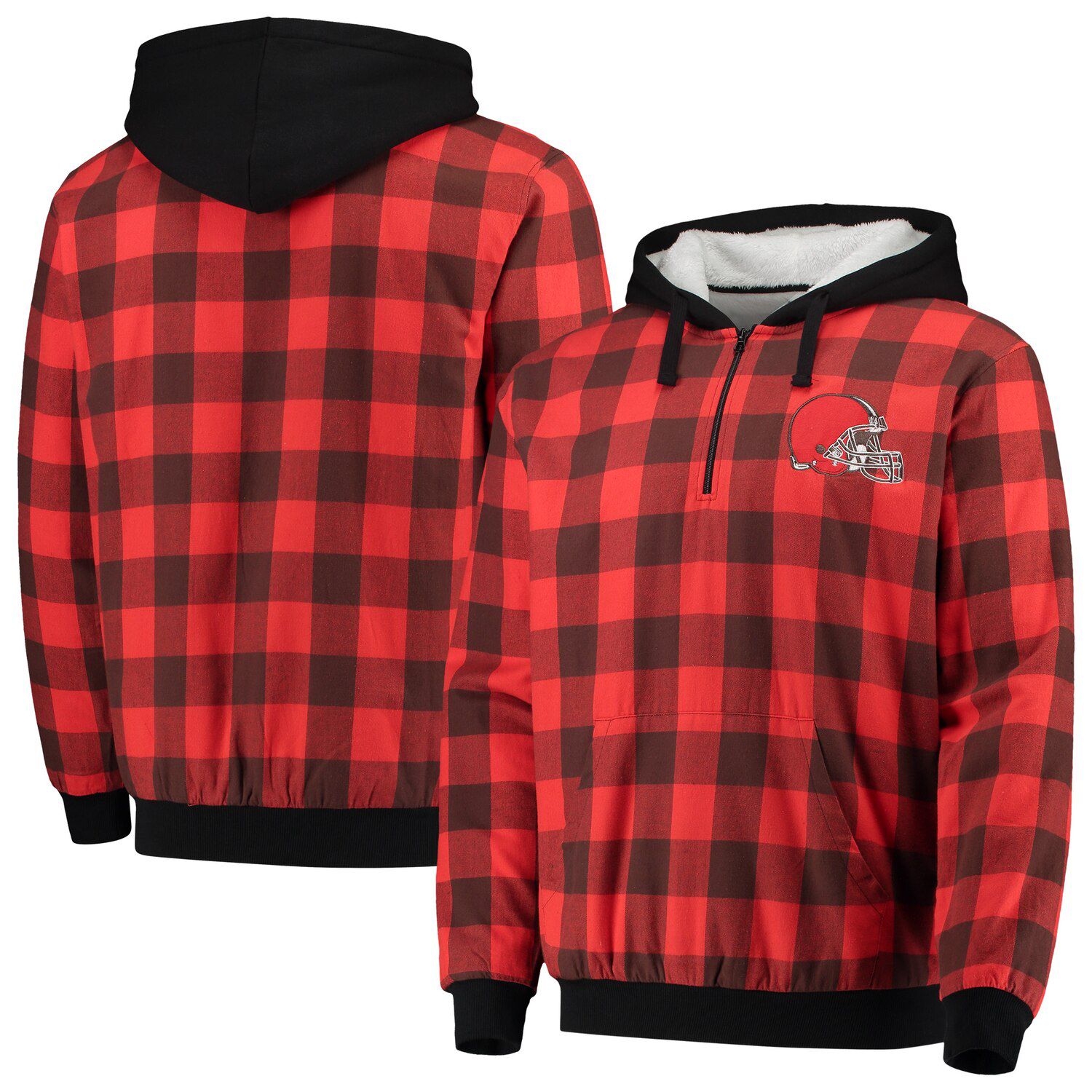 cleveland browns men's zip up hoodie