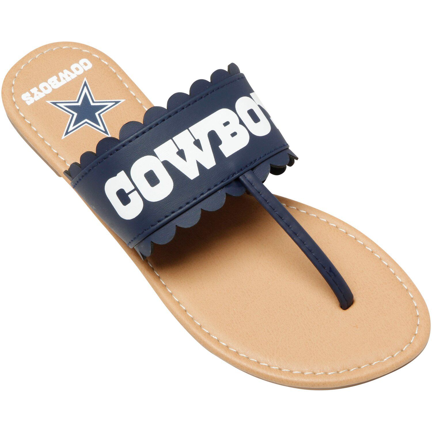 dallas cowboys flip flop slippers