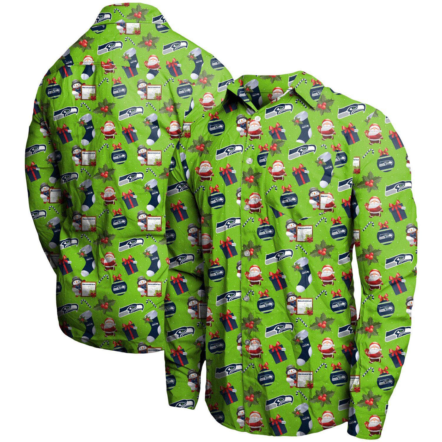 seahawks button up shirt