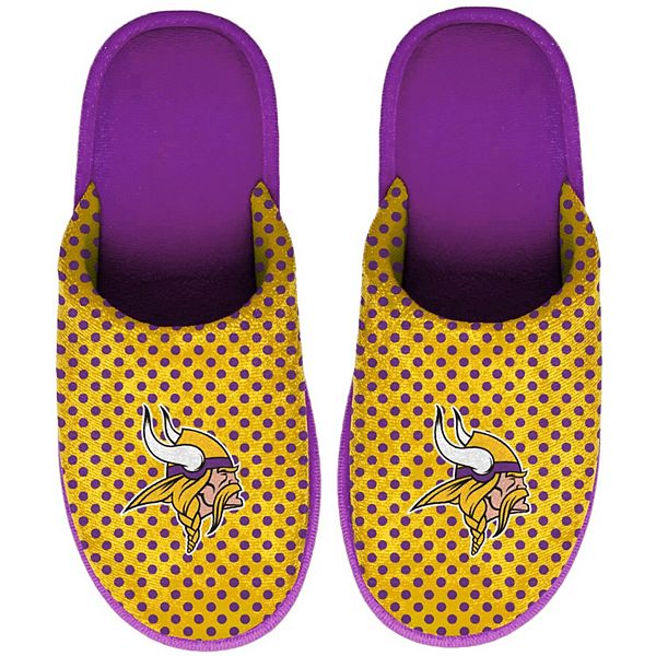 Women's FOCO Minnesota Vikings Big Logo Scuff Slippers