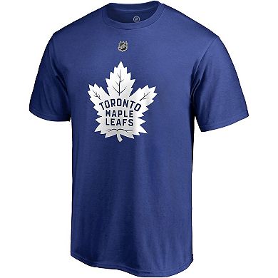 Men's Fanatics Branded Auston Matthews Blue Toronto Maple Leafs Team Authentic Stack Name & Number T-Shirt