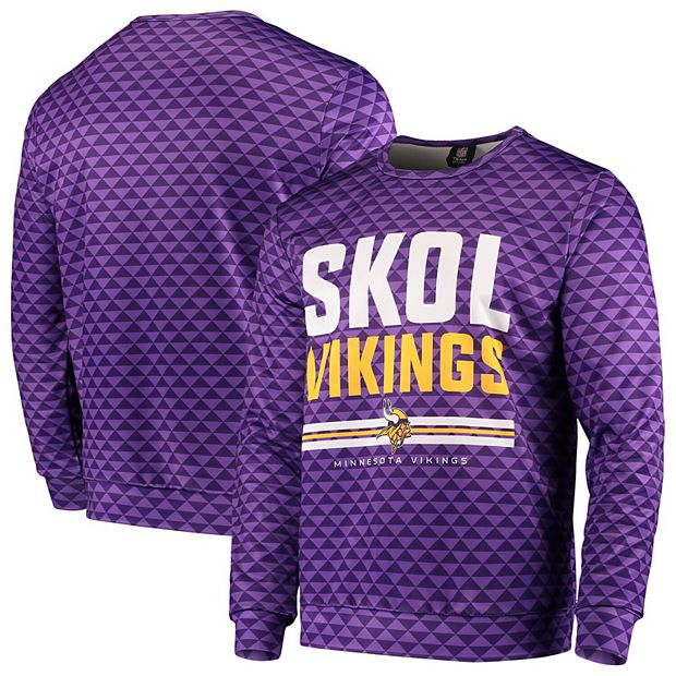 Men's Purple Minnesota Vikings Slogan Pullover Sweatshirt