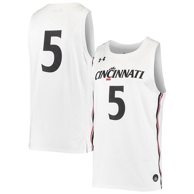 Custom College Basketball Jerseys Cincinnati Bearcats Jersey Name and Number White