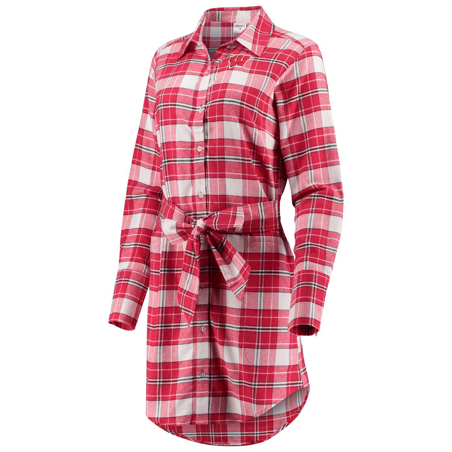 womens red flannel dress