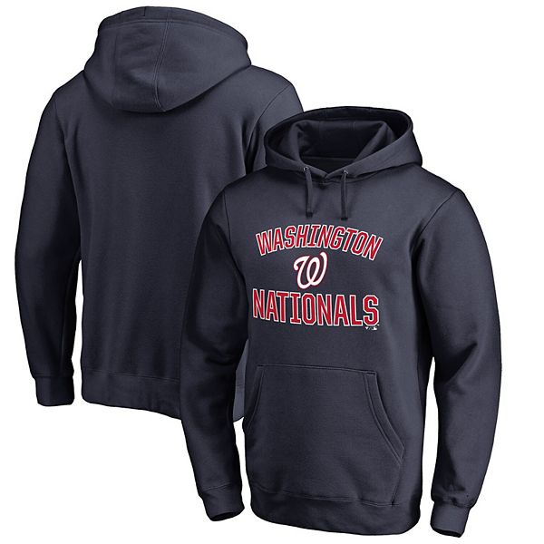 Men's Navy Washington Nationals Victory Arch Pullover Hoodie
