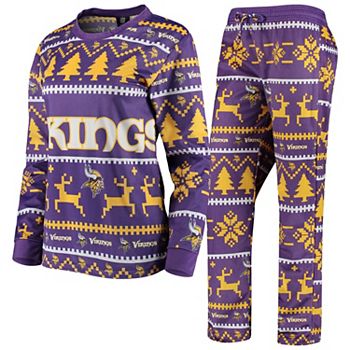 Women's Purple Minnesota Vikings Holiday Pajama Set