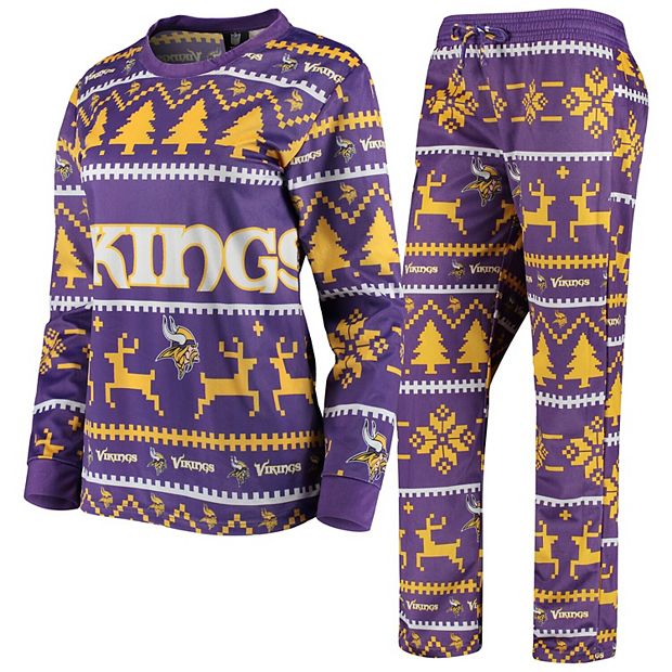 Women's Purple Minnesota Vikings Holiday Pajama Set