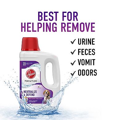 Hoover Paws & Claws Carpet Cleaning Solution with Stainguard 64-oz.