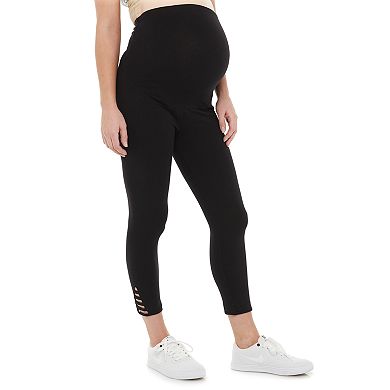 Maternity a:glow Ladder Detail Capri Leggings