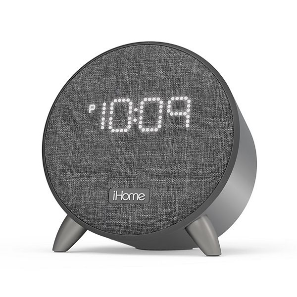 Ihome Power Clock Bluetooth Alarm Clock With Dual Usb Charging Nightlight