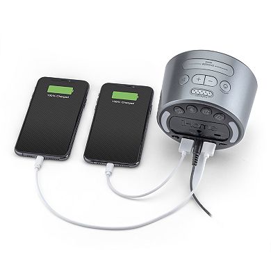 iHome Power Clock Bluetooth Alarm Clock with Dual USB Charging & Nightlight