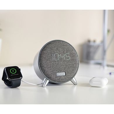 iHome Power Clock Bluetooth Alarm Clock with Dual USB Charging & Nightlight