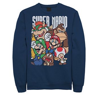 Men's Nintendo Super Mario Character Compilation Sweatshirt