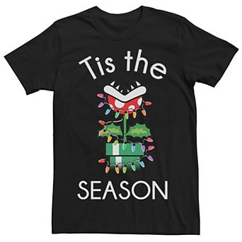 Men's Nintendo Super Mario Piranha Tis The Season Graphic Tee