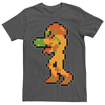 Men's Nintendo Samus Suit Colorful Pixelated Tee