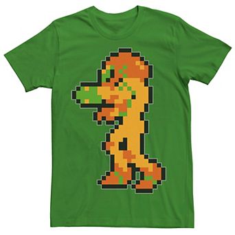Men's Nintendo Samus Suit Colorful Pixelated Tee
