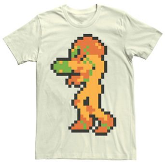 Men's Nintendo Samus Suit Colorful Pixelated Tee