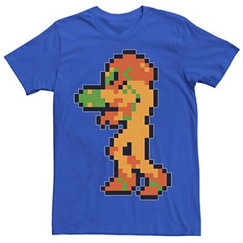 Men's Nintendo Samus Suit Colorful Pixelated Tee