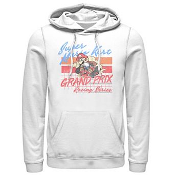 Men's Nintendo Mario Kart Racing Retro Drift Distressed Hoodie
