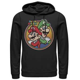 Men's Nintendo Super Mario & Luigi Brothers Circle Hoodie