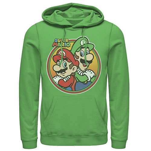 Men's Nintendo Super Mario & Luigi Brothers Circle Hoodie