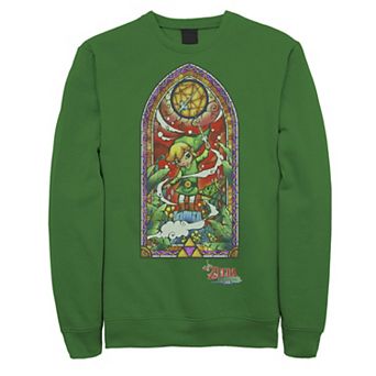Men's Nintendo The Legend of Zelda Wind Waker Stained Glass Sweatshirt