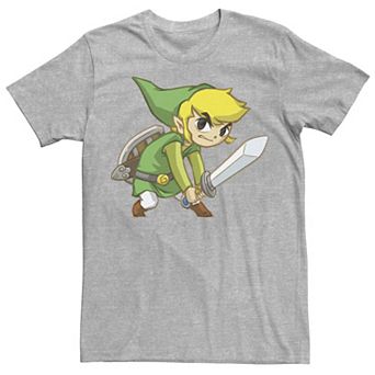 Men's Nintendo Legend Of Zelda Come At Me Bro! Link Action Pose Tee