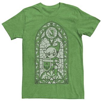 Men's Nintendo Zelda Wind Waker Link Stained Glass Tee