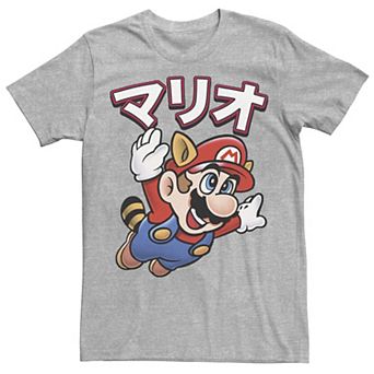 Men's Nintendo Super Mario Raccoon Kanji Tee