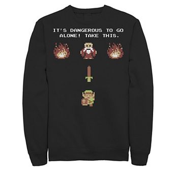 Men's Nintendo Zelda Classic NES Intro TAKE THIS! Sweatshirt