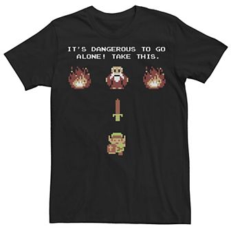 Men's Nintendo Zelda Classic NES Intro TAKE THIS! Tee