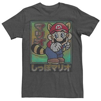 Men's Nintendo Super Mario Tanooki Mario Poster Tee