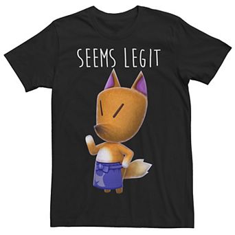Men's Nintendo Animal Crossing Redd The Fox Seems Legit Tee