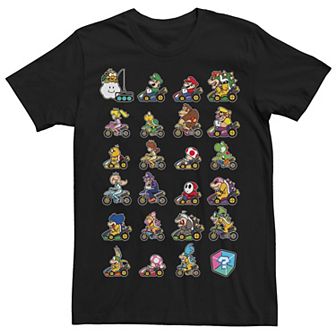 Men's Mario Kart Character Stacks Tee