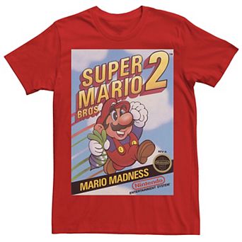Men's Nintendo Super Mario Bros 2 Retro Box Art Tee