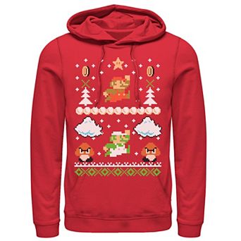 Men's Nintendo Super Mario Mario Goomba Ugly Christmas Sweater Hoodie